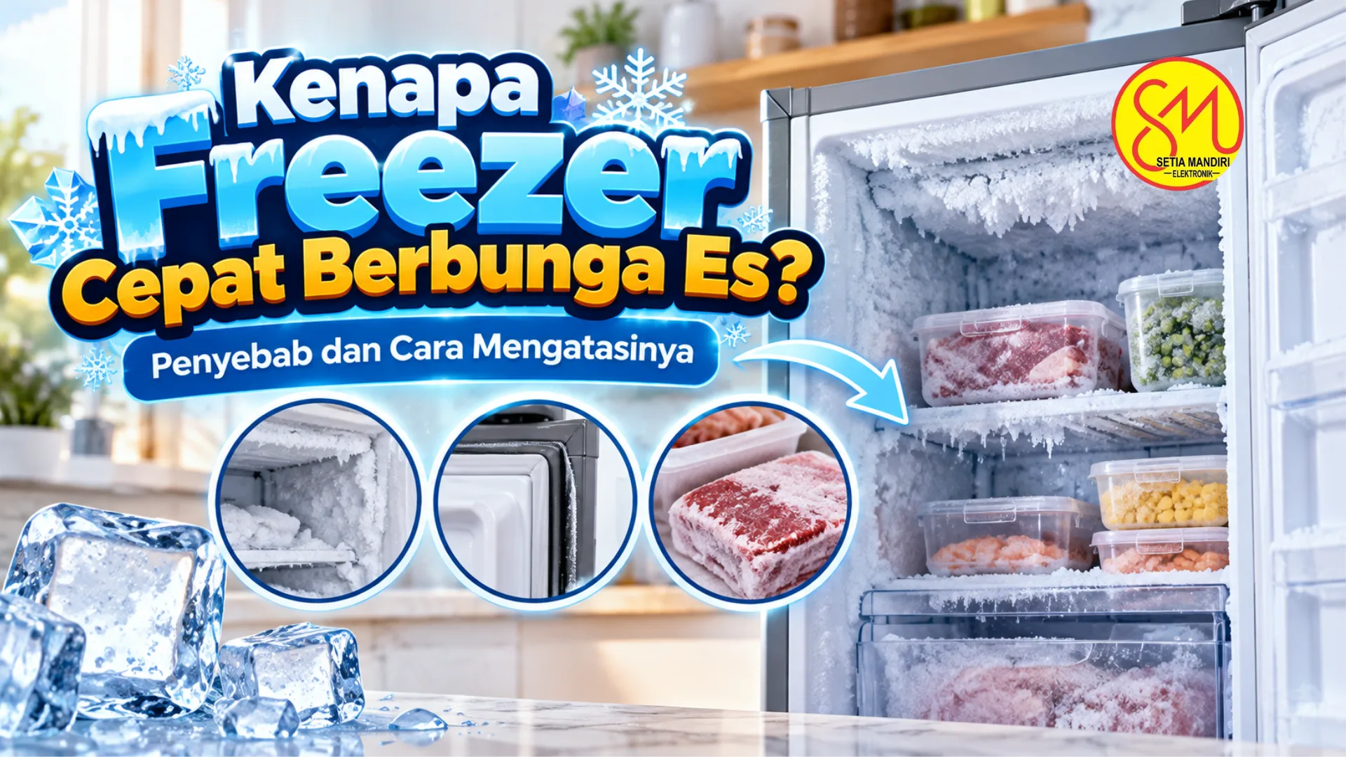 Kenapa Freezer Cepat Berbunga Es? Ini 7 Penyebab dan Cara Mengatasinya!