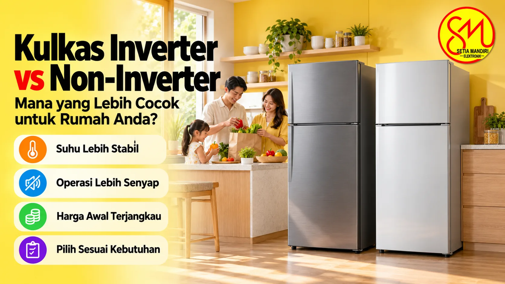 Kulkas Inverter vs Non-Inverter